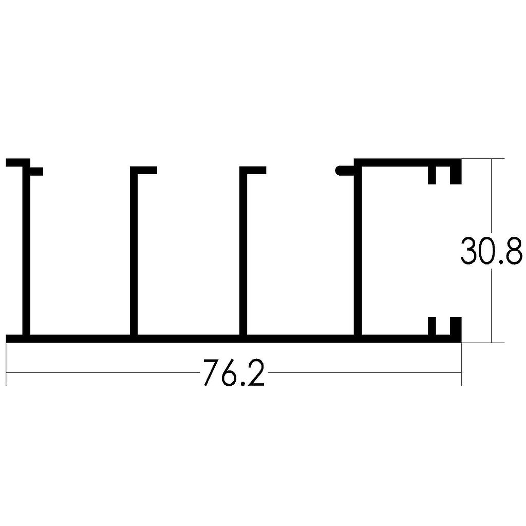 ZOCALO PASACABLE "TB" (LT)