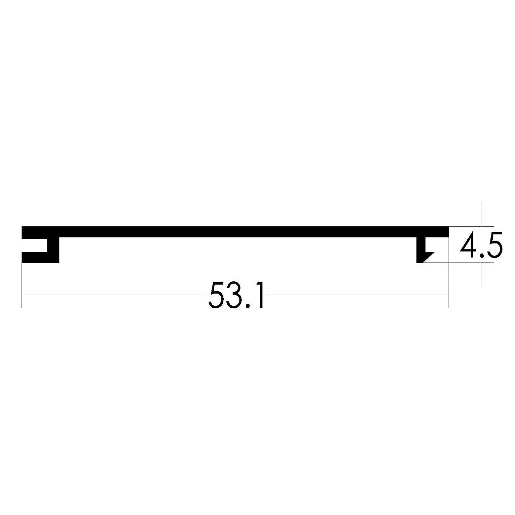 TAPA ZOCALO PASACABLE "TB" (LT)