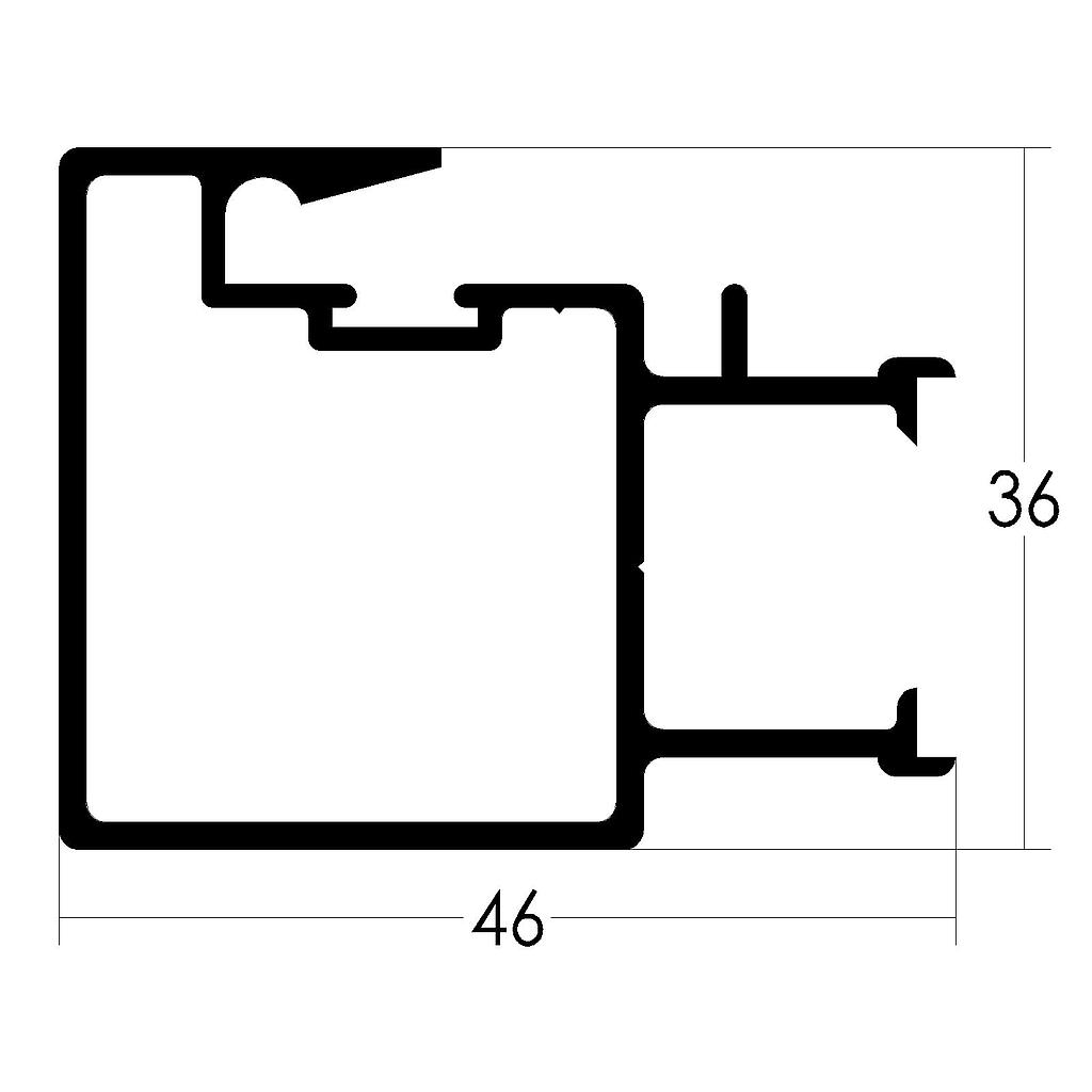PARANTE CTRAL. HOJA "PC" (LT) L.Std.6200mm