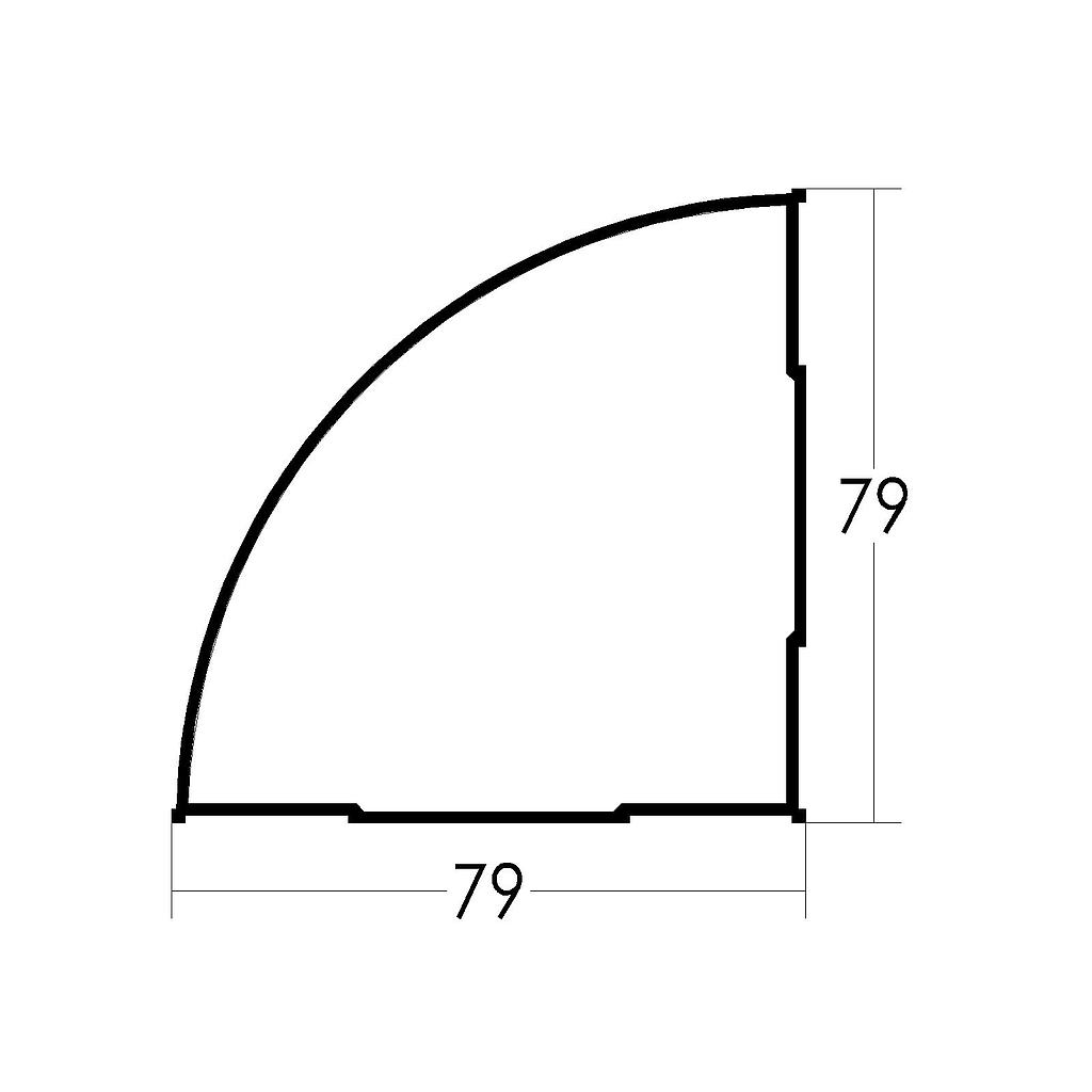 COLUMNA CURVA A 90º "TLT" (LT)