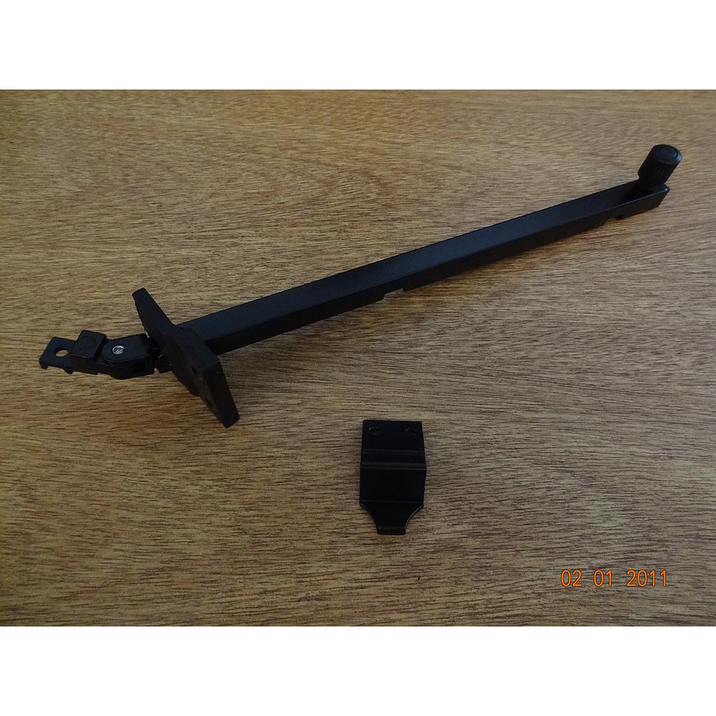 BRAZO EMP.FRANCA FRONT./COPLANAR 300mm "NEGRO" [20]