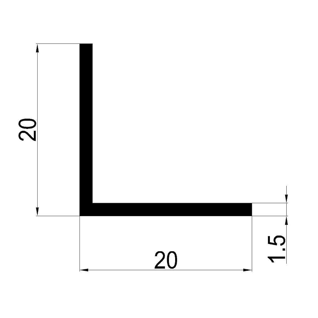 ANGULO 20x1.5mm