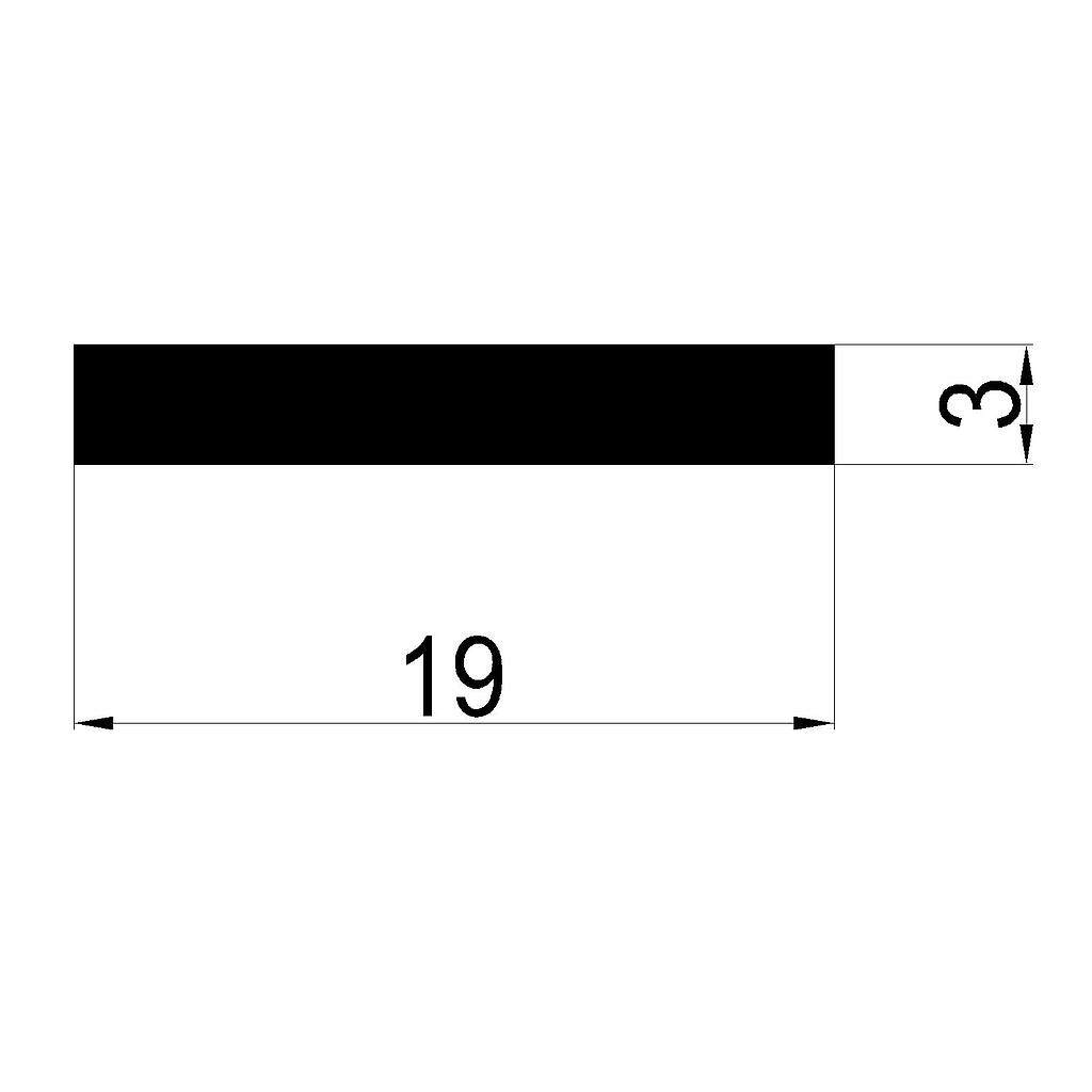PLANCHUELA 19x3mm