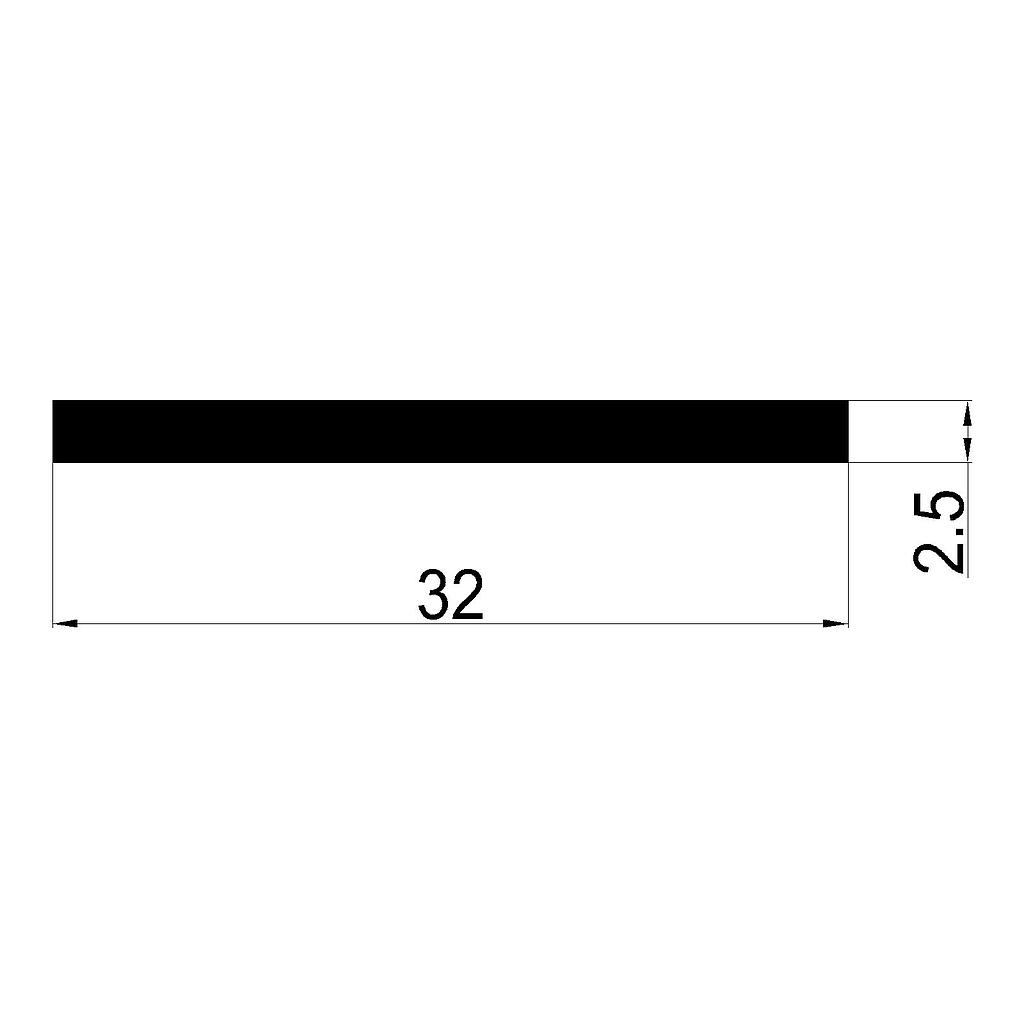 PLANCHUELA 32x2.5mm