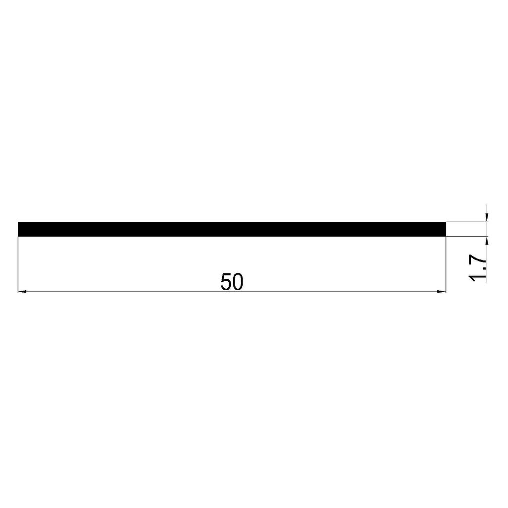 PLANCHUELA 50x1.7mm