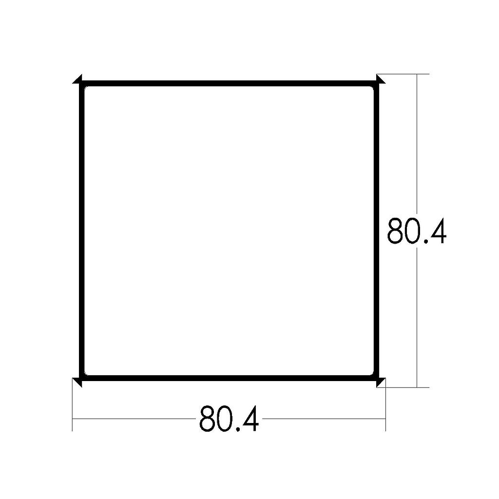 COLUMNA 90º LISA 80x80 "TLT" (LT)