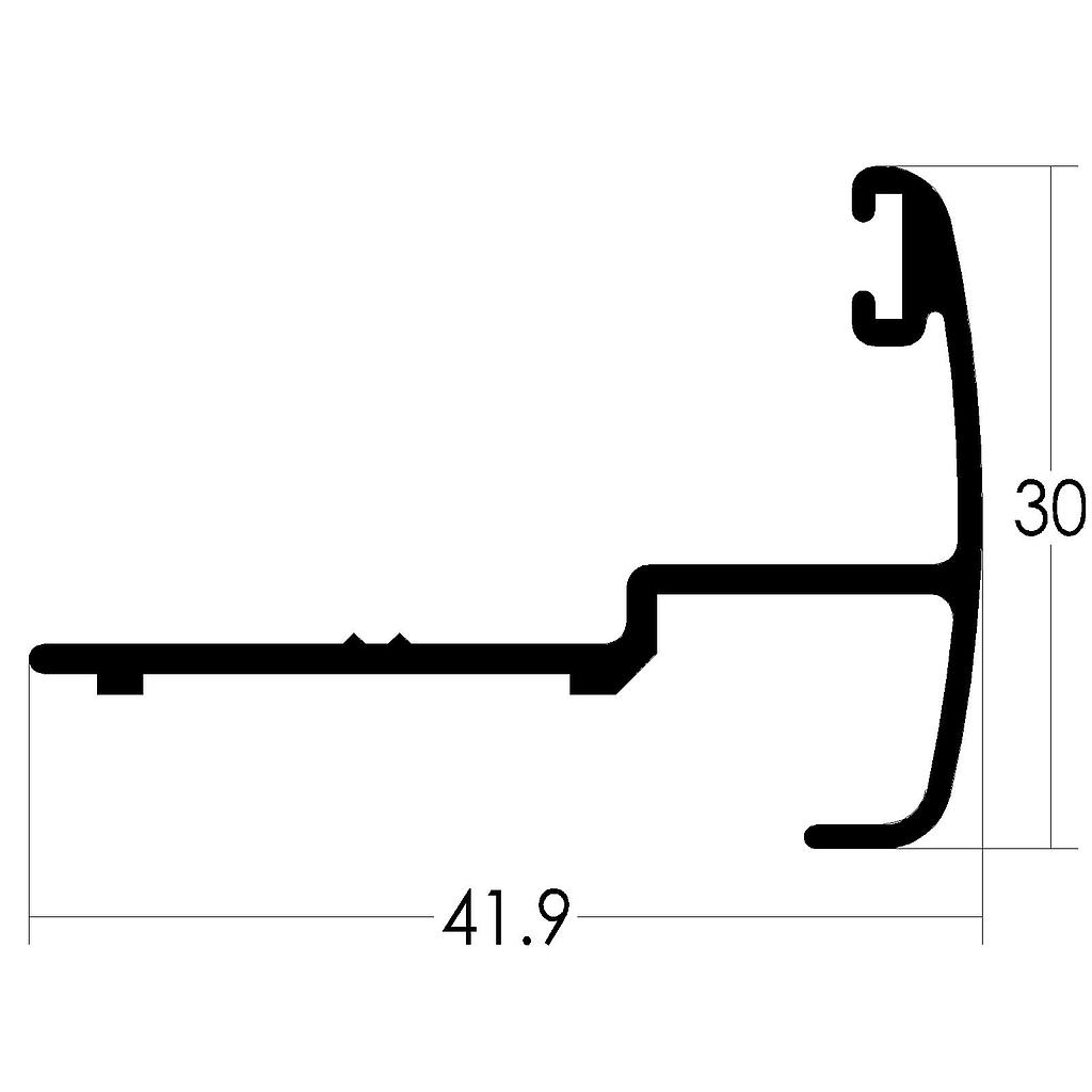 BATIENTE HOJA CURVO P/839/10404 "PR" (LT) L.Std.6200mm