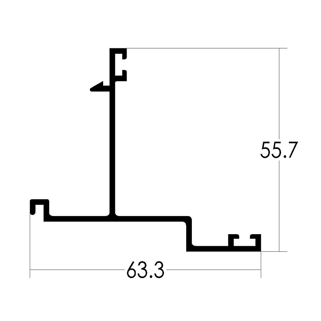 BOTA AGUA PAÑO ABRIR V/ESTRUCTURAL "PV" (LT)