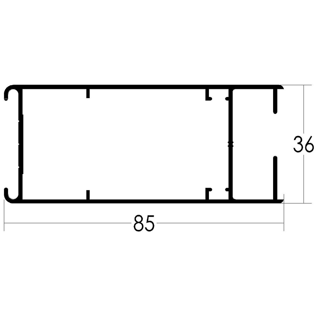 PARANTE/CABEZAL HOJA 36mm A/45º "PR" (LT)(LR) L.Std.6200mm
