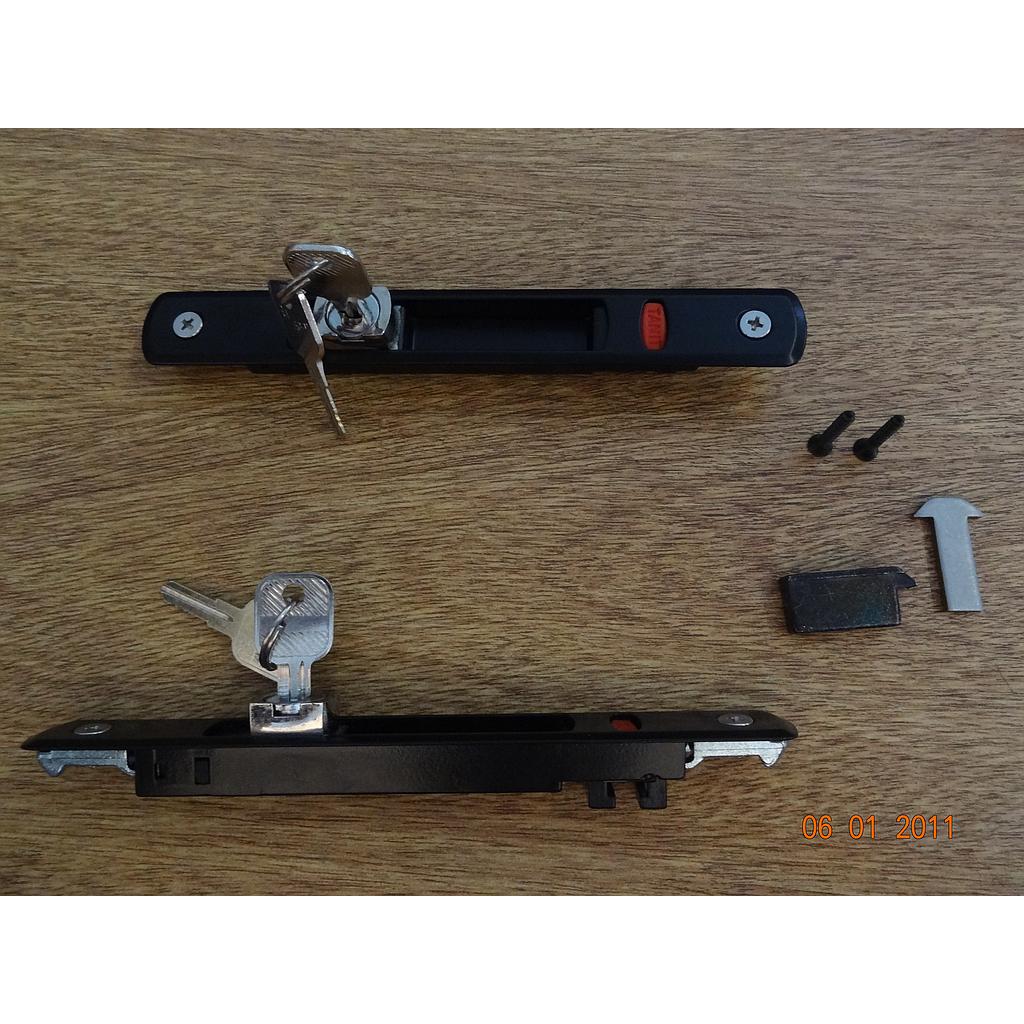 CIERRE LAT.MILANO C/LLAVE C/KIT90 "VPC" (LM) "NEGRO" [1]