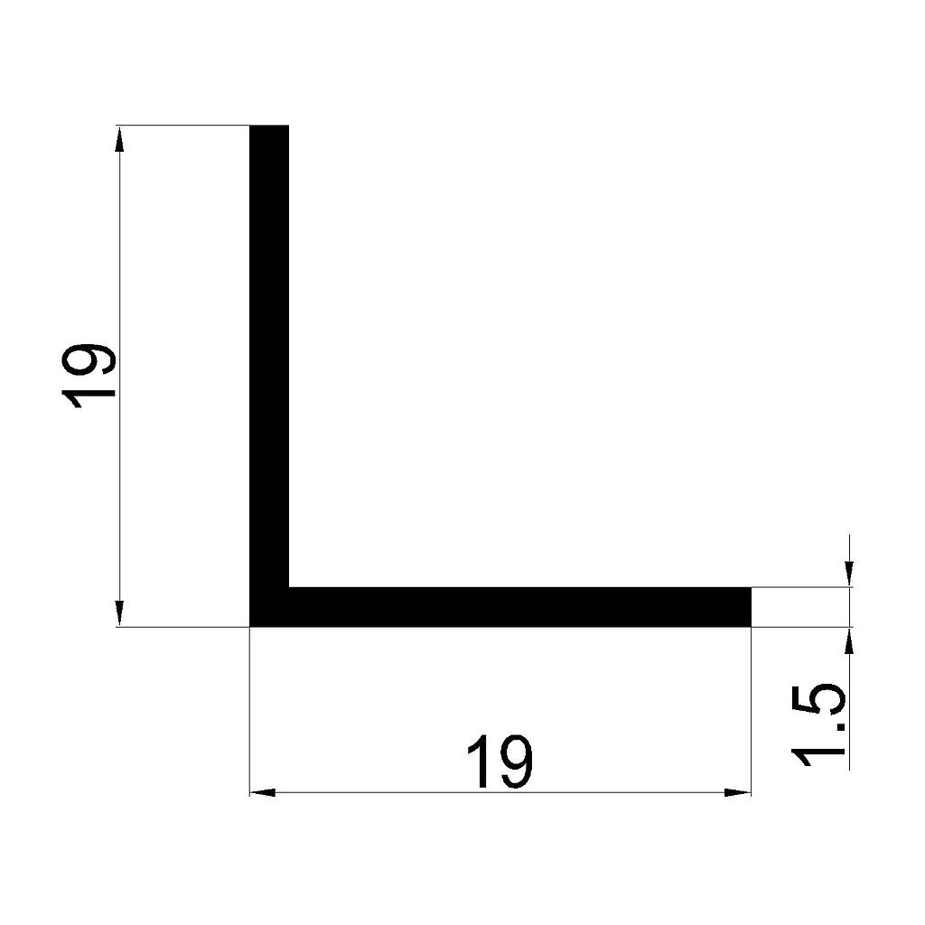 ANGULO 19x1.5mm