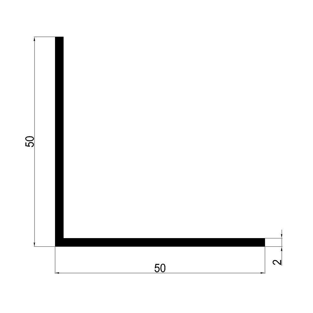 ANGULO 50x2mm