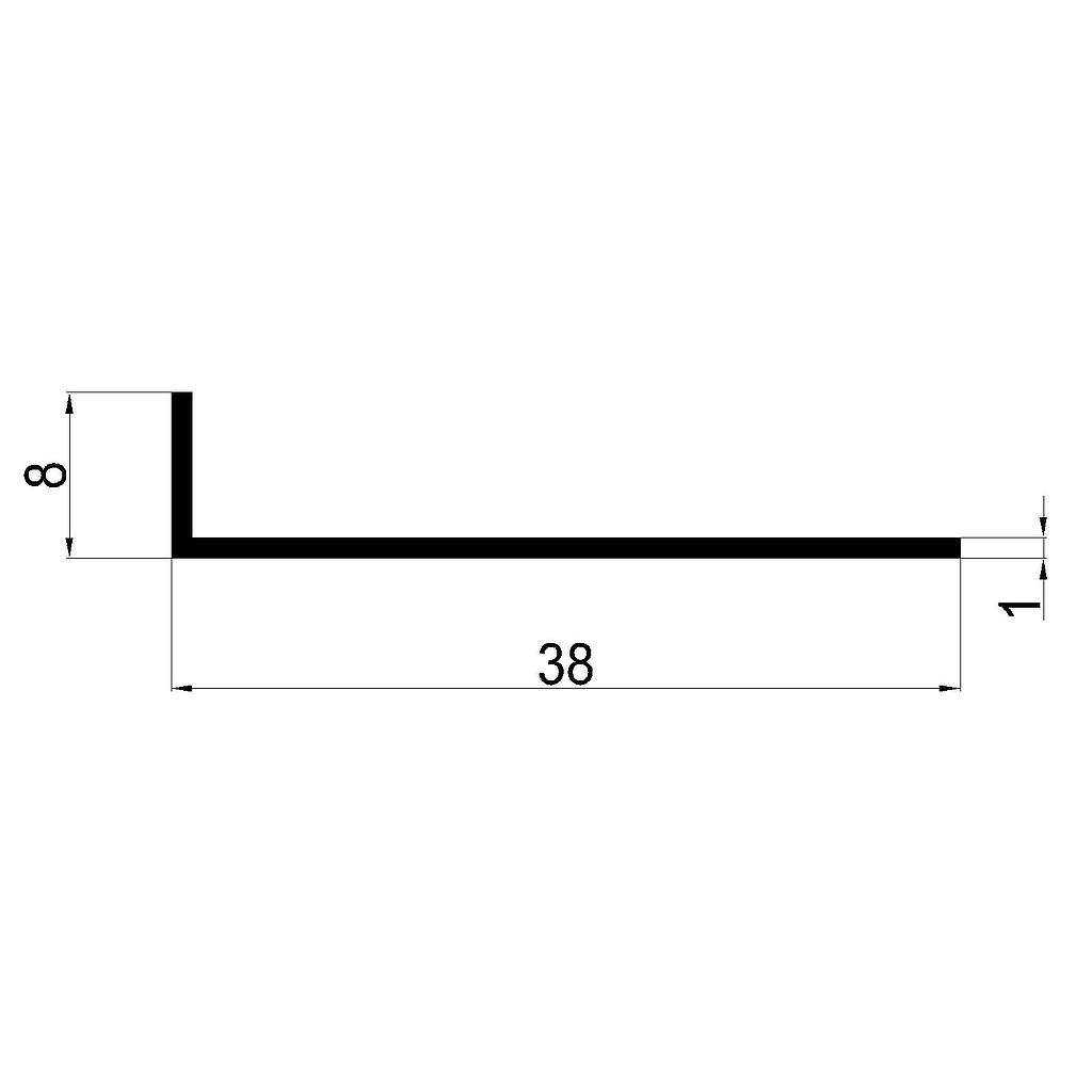 ELE  38x8x1mm 