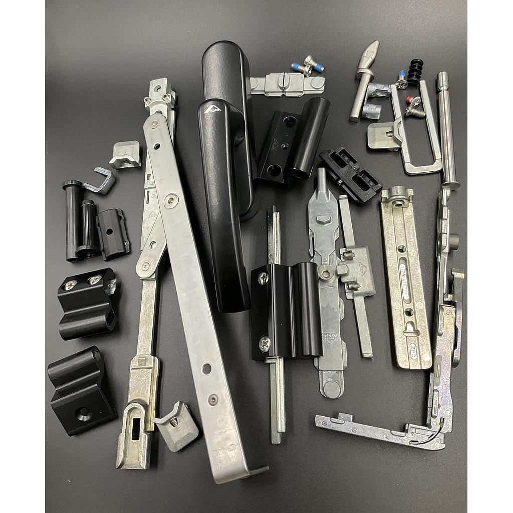 MEC.OB. T300 COMPAS 390MM (CORTO) H<520-1200mm A<390-700mm "NEGRO" [1]