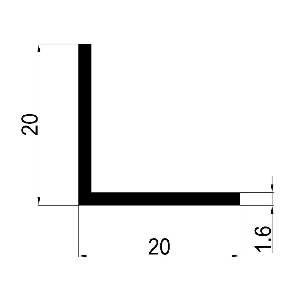 ANGULO 20x1.6mm