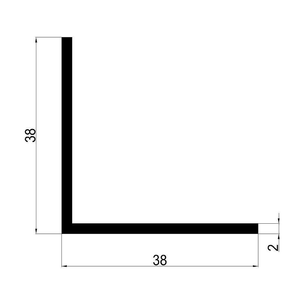 ANGULO 38x2mm