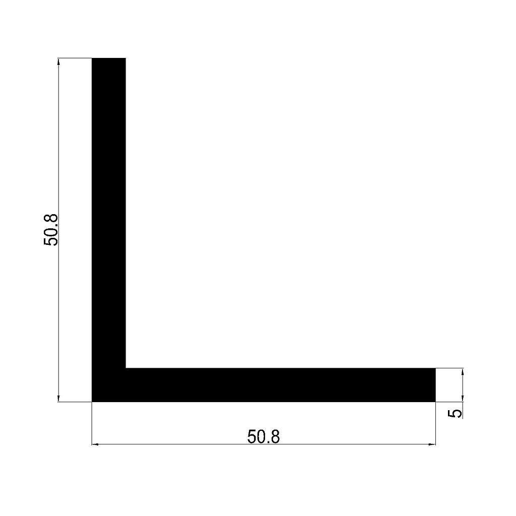 ANGULO 50.8x5mm