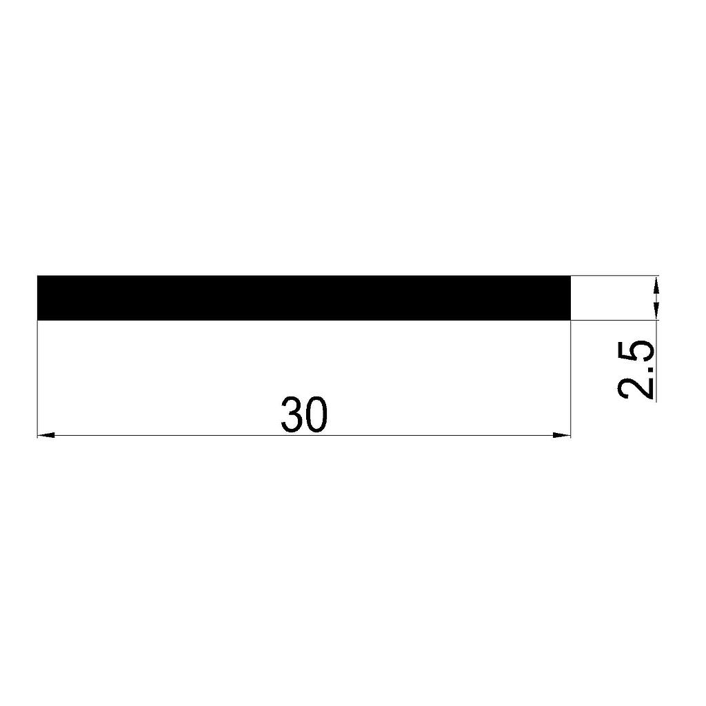 PLANCHUELA 30x2.5mm