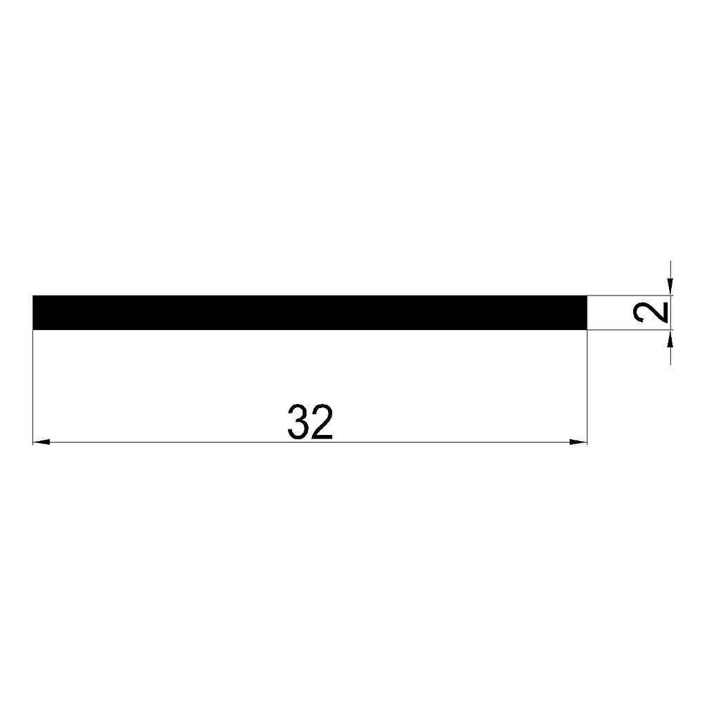 PLANCHUELA 32x2mm