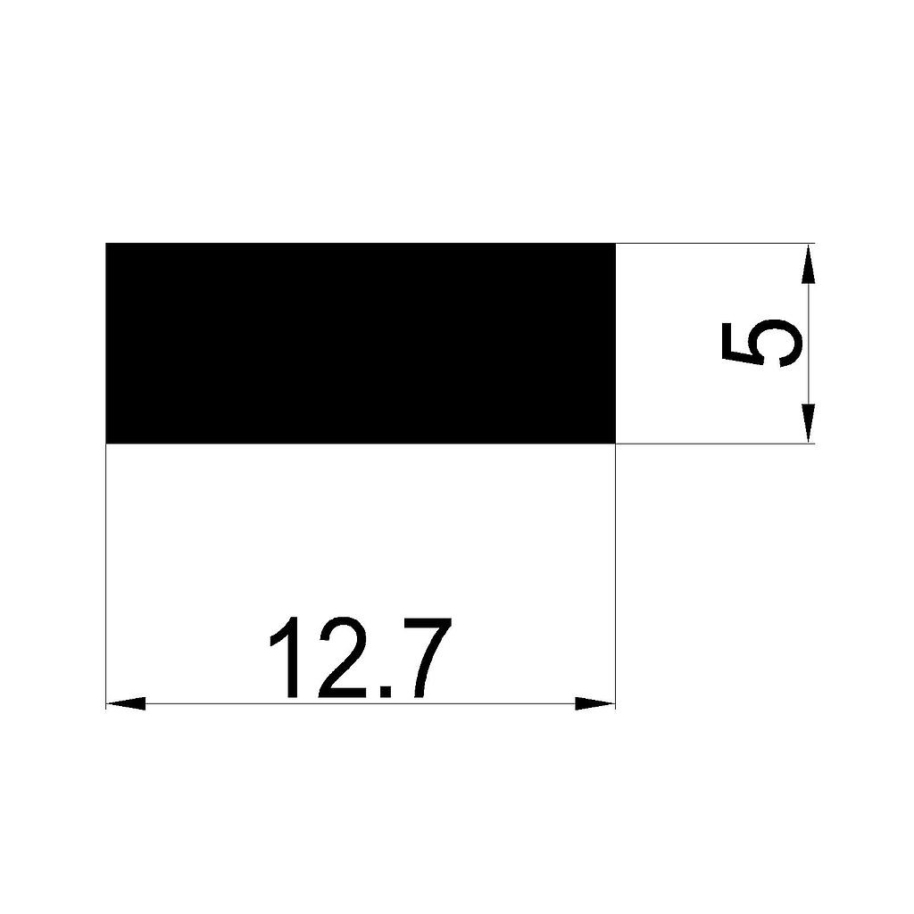 PLANCHUELA 12.7x5mm