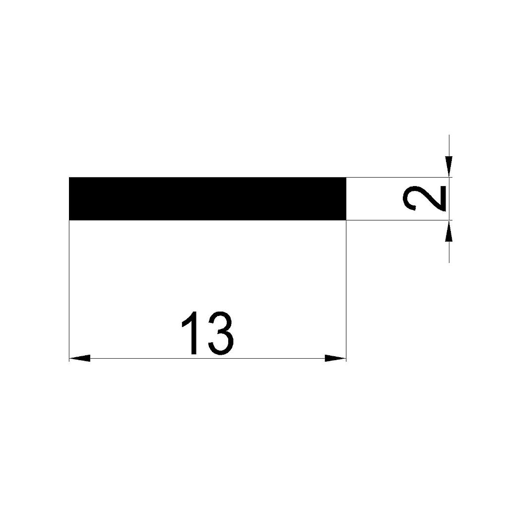 PLANCHUELA 13x2mm