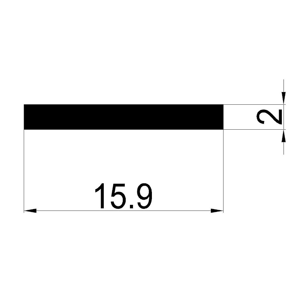 PLANCHUELA 15.9x2mm