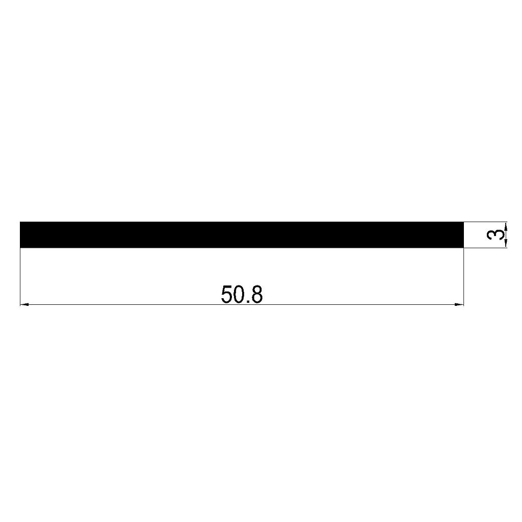 PLANCHUELA 50.8x3mm