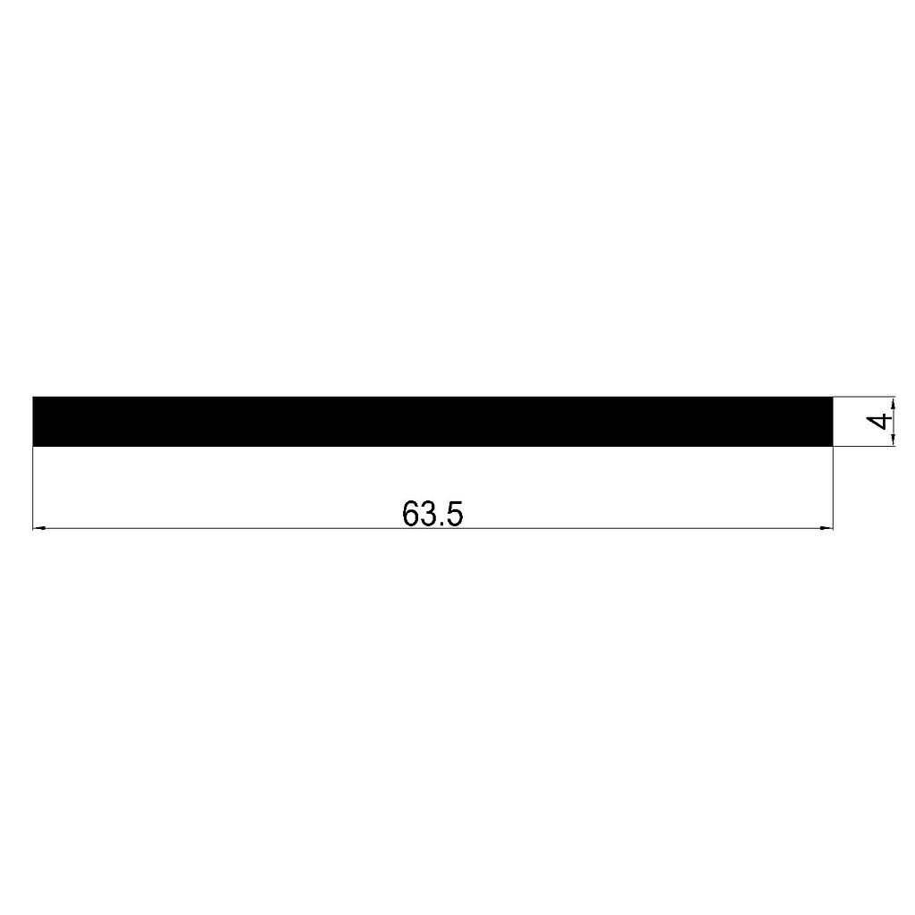 PLANCHUELA 63.5x4mm