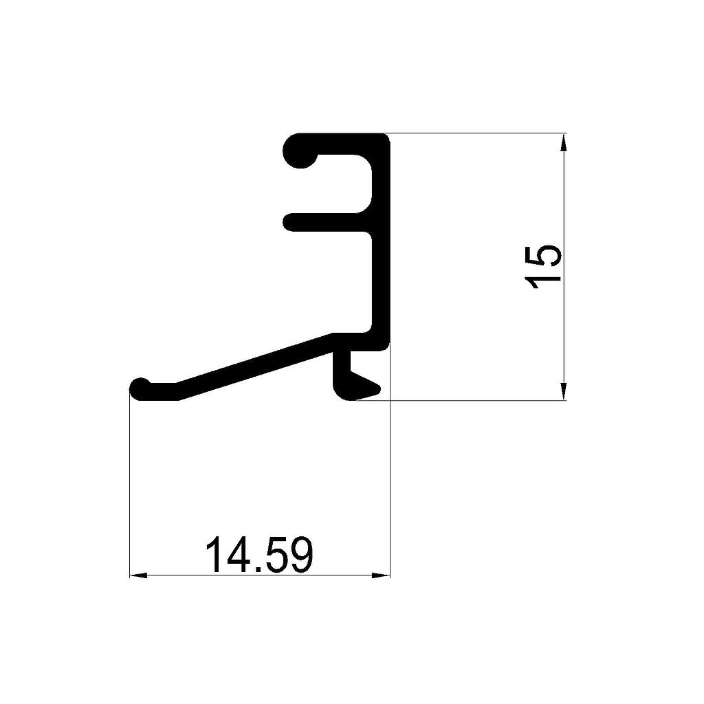 CONTRAVIDRIO DVH HASTA 20mm "TLT" (LT)