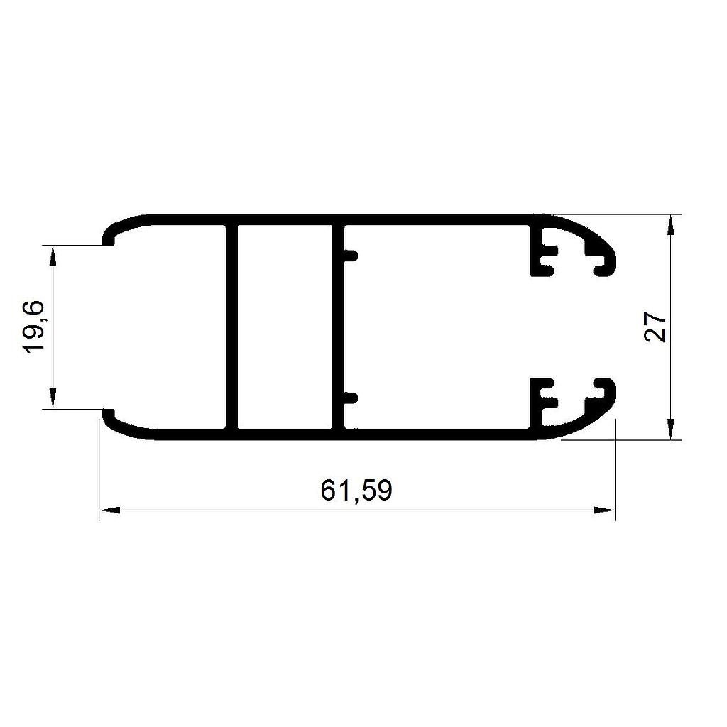 HOJA DVH 45º "VPC" (M45) (LM2) L.Std.6200mm