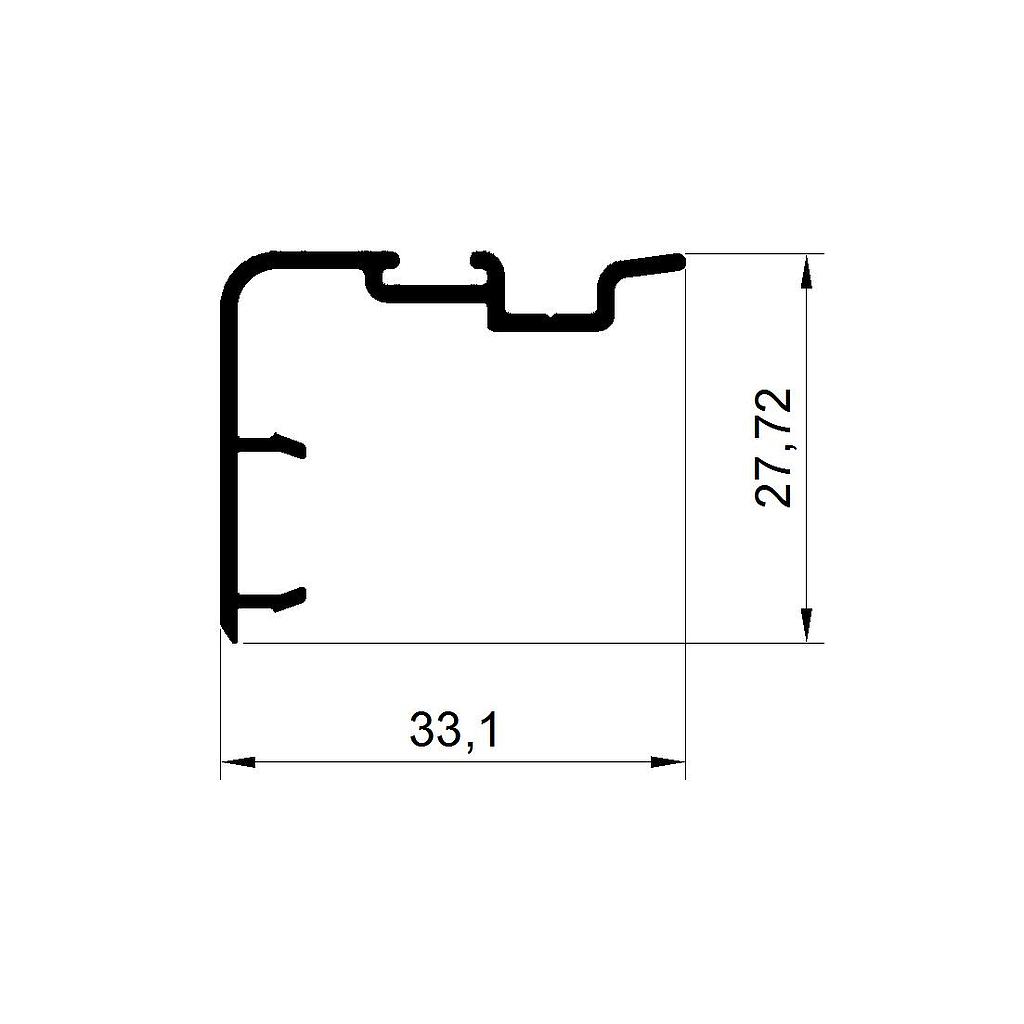 CRUCE CTRAL. HOJA 45º "VPC" (LM45)(LM2) L.Std.6200mm