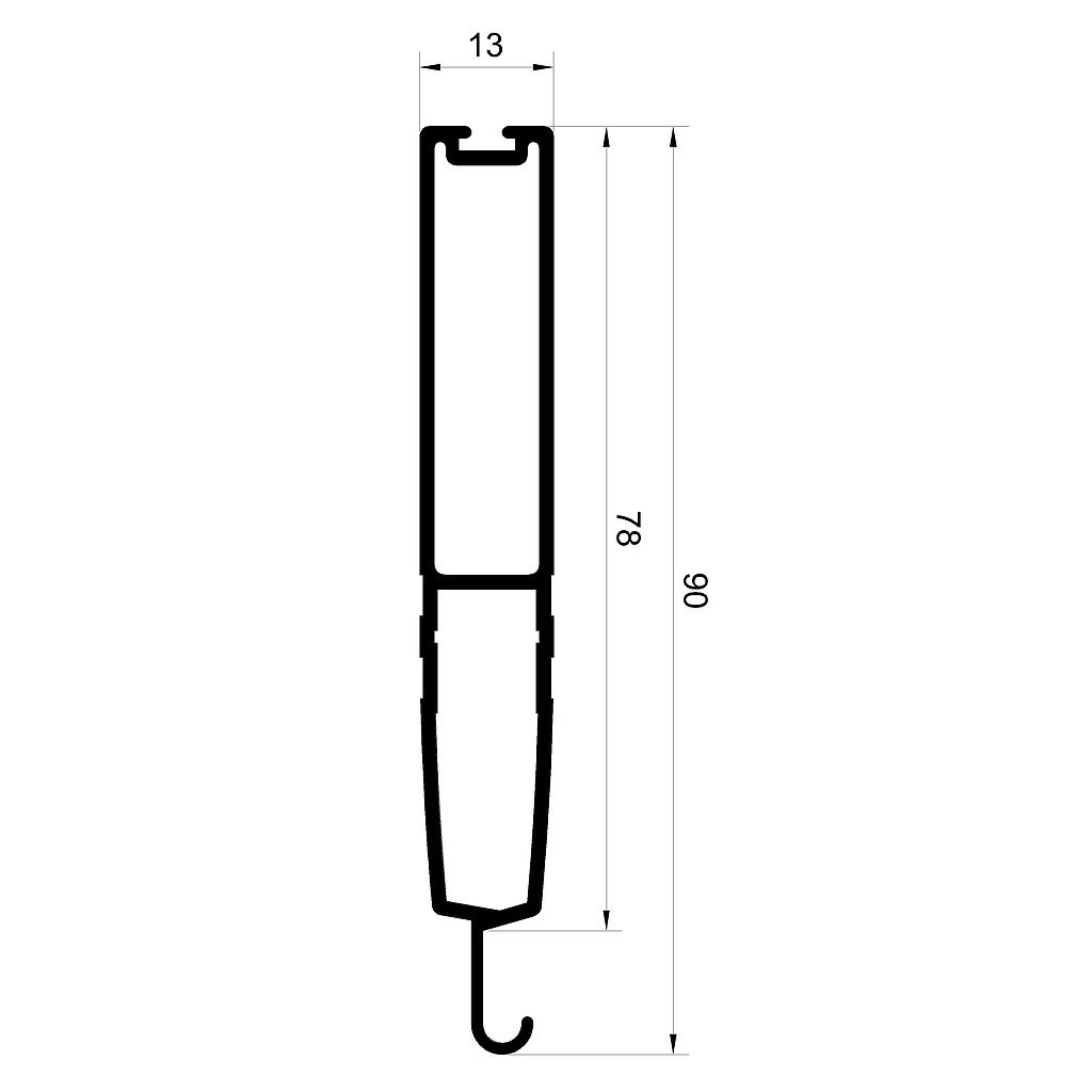 ZOCALO "CE" (TLL) L6150mm   